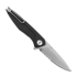 ANV Knives Z300 - D2 Stonewash - Dural sulankstomas peilis, juoda