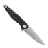 Coltello pieghevole ANV Knives Z300 - D2 Stonewash - Dural, nero