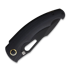 Artisan Cutlery Xcellerator sulankstomas peilis, Black PVD, Black Micarta