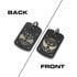 Audacious Concept Dog Tag Pendant - Titanium PVD - Angel & Demon (Two Sides)