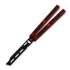 Balisong trainer Balisong Flipping BionicOSi Red Aluminum/Black G-10