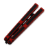 Тренировочный балисонг Balisong Flipping BionicOSi Red Aluminum/Black G-10