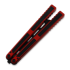 Balisong trainer Balisong Flipping BionicOSi Red Aluminum/Black G-10