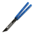 Balisong Flipping Polaris Nebula Blue perhosveitsi harjoitteluun