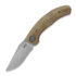 Zavírací nůž Bastards Knives Vega, Brown Canvas Micarta