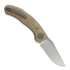 Zavírací nůž Bastards Knives Vega, Brown Canvas Micarta