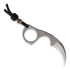 Bastinelli Diagnostic Stonewashed + Bead karambit knife
