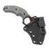 Bastinelli Ligament Micarta karambit veitsi, musta