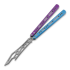 Тренировочный балисонг BBbarfly Barracuda Milled, Purple And Light Blue
