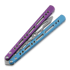 Тренировочный балисонг BBbarfly Barracuda Milled, Purple And Light Blue
