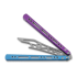Тренировочный балисонг BBbarfly Barracuda Milled, Purple And Light Blue