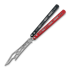 Coltello a farfalla per allenamento BBbarfly Barracuda Milled, Red And Black