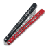 Navaja mariposa de entrenamiento BBbarfly Barracuda Milled, Red And Black