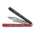 Coltello a farfalla per allenamento BBbarfly Barracuda Milled, Red And Black