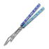 Navaja mariposa de entrenamiento BBbarfly Barracuda V2, Light Blue And Dark Blue