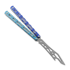 BBbarfly Barracuda V2 balisong trainer, Light Blue And Dark Blue