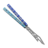 BBbarfly Barracuda V2 balisong trainer, Light Blue And Dark Blue