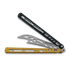 Couteau papillon d'entraînement BBbarfly HS Talon Style opener V2, Black And Gold