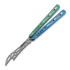 Тренировочный балисонг BBbarfly HS Talon Style opener V2, Blue And Green