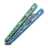 Тренировочный балисонг BBbarfly HS Talon Style opener V2, Blue And Green