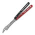 Тренировочный балисонг BBbarfly HS Talon Style opener V2, Red And Black