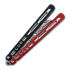 Balisong trainer BBbarfly HS Talon Style opener V2, Red And Black