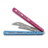 Тренировочный балисонг BBbarfly HS Talon Style Opener ZX-1, Blue And Pink