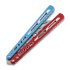 Balisong trainer BBbarfly HS Talon Style Opener ZX-1, Red And Blue