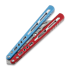 Balisong trainer BBbarfly HS Talon Style Opener ZX-1, Red And Blue