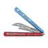 Navaja mariposa de entrenamiento BBbarfly HS Talon Style Opener ZX-1, Red And Blue
