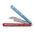 Balisong trainer BBbarfly HS Talon Style Opener ZX-1, Red And Blue