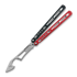 BBbarfly KS Knife Style opener V2 balisong trainer, Red And Black