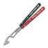 Balisong trainer BBbarfly KS Knife Style opener V2, Red And Black
