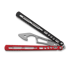 Balisong trainer BBbarfly KS Knife Style opener V2, Red And Black