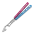 Navaja mariposa de entrenamiento BBbarfly KS Knife Style Opener ZX-1, Blue And Pink