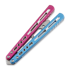 BBbarfly KS Knife Style Opener ZX-1 perhosveitsi harjoitteluun, Blue And Pink