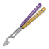 Navaja mariposa de entrenamiento BBbarfly KS Knife Style Opener ZX-1, Purple And Gold