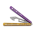 BBbarfly KS Knife Style Opener ZX-1 balisong trainer, Purple And Gold