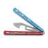 BBbarfly KS Knife Style Opener ZX-1 perhosveitsi harjoitteluun, Red And Blue