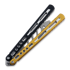 Тренировочный балисонг BBbarfly Trainer V2, Black And Gold