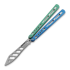 Couteau papillon d'entraînement BBbarfly Trainer V2, Blue And Green