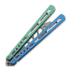 Couteau papillon d'entraînement BBbarfly Trainer V2, Blue And Green