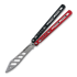 BBbarfly Trainer V2 balisong trainer, Red And Black