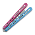 Couteau papillon d'entraînement BBbarfly Trainer ZX-1, Blue And Pink