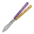 Balisong trainer BBbarfly Trainer ZX-1, Purple And Gold