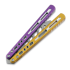 Balisong trainer BBbarfly Trainer ZX-1, Purple And Gold