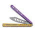 Balisong trainer BBbarfly Trainer ZX-1, Purple And Gold