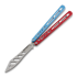 Couteau papillon d'entraînement BBbarfly Trainer ZX-1, Red And Blue