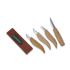 BeaverCraft Basic Set of 4 Knives in gift book-box S07BOOK