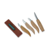 BeaverCraft Basic Set of 4 Knives in gift book-box S07BOOK